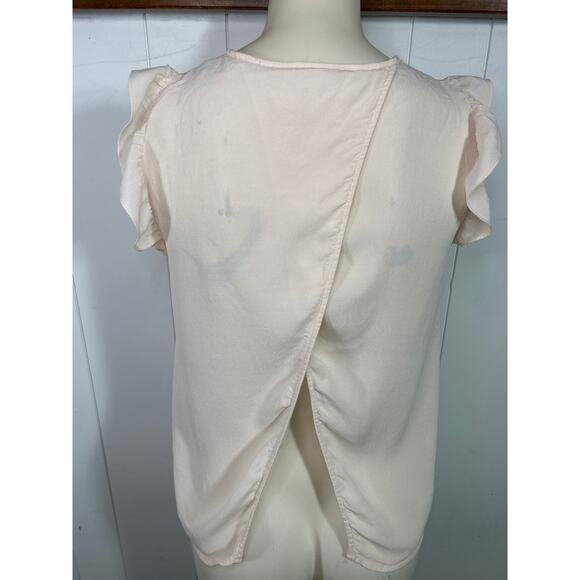 BA&SH Fani Top in cream. Open back. Size XS. - Picture 4 of 8